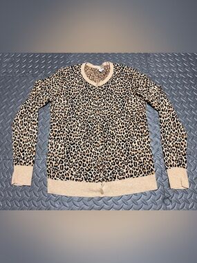 Merona Leopard Print Cardigan